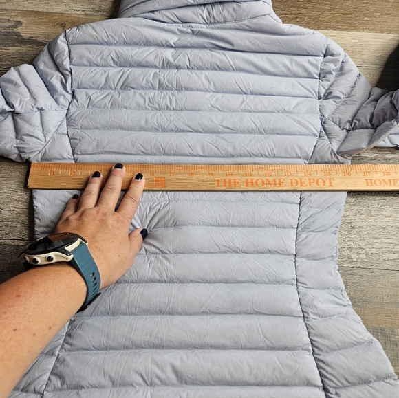 Lululemon Pack It Down Long Jacket Long Size 4 Linen Blue W4BOWS Goose Down - Picture 14 of 16